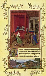 Jan van Eyck: Birth of John the Baptist