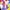 Abstract painting of a colorful group of people, generated by DALL·E 2